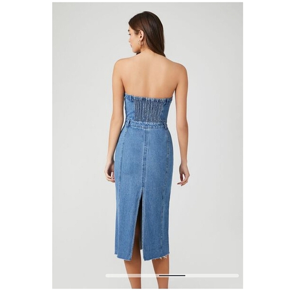 Sincerely Jules strapless denim dress - Picture 5 of 11